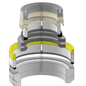 Hydraulic Seal Kit, Rod 2.000 x Bore 110.000, Models LB90, LB90B (NH-85819353)
