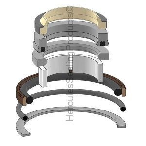 Hydraulic Seal Kit, Rod 50.000 x Bore 110.000, Models LB75, LB90, LB90B, LB110, LB110B (NH-85819356)