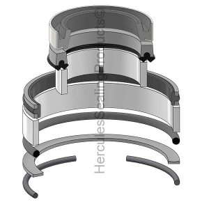 Hydraulic Seal Kit, Rod 1.250 x Bore 2.250, Models C175, L160, L170, L175, L565, LX565, LX665, LS140, LS160, LS170, LX565, LX665 (NH-86570919)