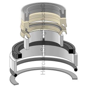 Hydraulic Seal Kit, Rod 1.750 x Bore 3.000, Models B95, B95B - TIER 3 (11/10-), B95B - TIER 3 (2008), B95C, LB110B (NH-87342131)