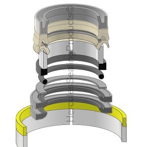 Hydraulic Seal Kit, Rod 2.500 x Bore 90.000, Models B95, LB75, LB75B, LB90B, LB110, LB110B (NH-87428629)