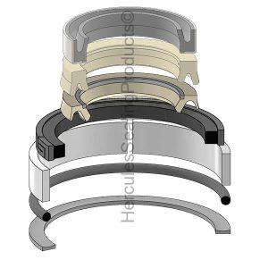 Hydraulic Seal Kit, Rod 1.375 x Bore 2.500, Models C175, L150, L160, L170, L175 (NH-87644127)