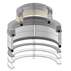 Hydraulic Seal Kit, Rod 2.000 x Bore 80.000 (NN-58099-0G511)