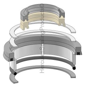Hydraulic Seal Kit, Rod 2.000 x Bore 2.750 (NN-58099-31K11)