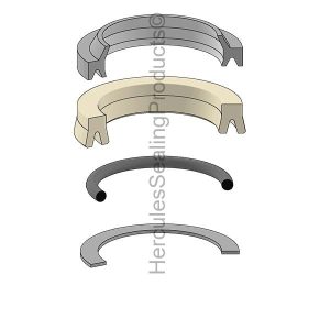 Telescopic, Hydraulic Rod Seal Kit - Rod 1.000" (ORT-RS003540020)