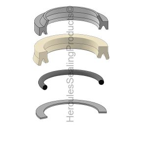 Telescopic, Hydraulic Rod Seal Kit - Rod 4.000" (ORT-RS003540090)