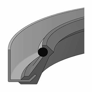 Rubber Hydraulic Oil Seal (OS-0.31X0.75X0.25VTF) – ID 0.313" x OD 0.750" x Height 0.250"