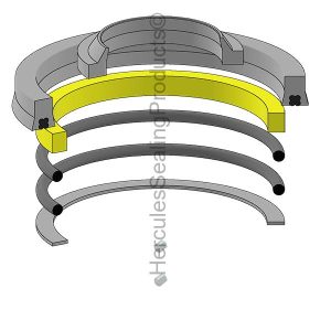 1.500 X 2.500 Hydraulic Seal Kit (PH-1100P351F7)