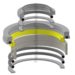 4.250 X 5 Hydraulic Seal Kit (PH-1100P361F1)