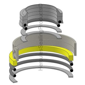 6.500 X 9 Hydraulic Seal Kit (PH-1100P381F1)