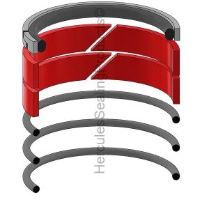 Gen II 2H & 3H Series, Hydraulic Piston Seal Kit, Bore 4.000" (PKH-PK402HR001)