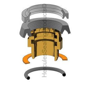 2A Series, Hydraulic Rod Gland Kit, Rod 2.000" (PKH-RG2AHL0201)