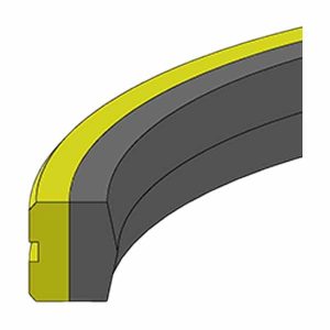 60D & 57A Urethane Composite Hydraulic Piston Seal Assembly (PSU-1.50X1.00X.375) – ID 1.000" x OD 1.500" x Height 0.375"