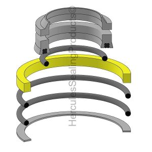 Hydraulic Seal Kit, Rod 1.500 x Bore 3.500 (RE-7040H012NPR)