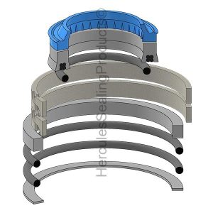 Hydraulic Seal Kit, Rod 2.000 x Bore 3.500 (RE-7040H017)