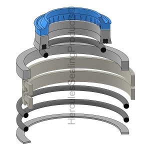 Hydraulic Seal Kit, Rod 1.750 x Bore 4.000 (RE-7040H019)