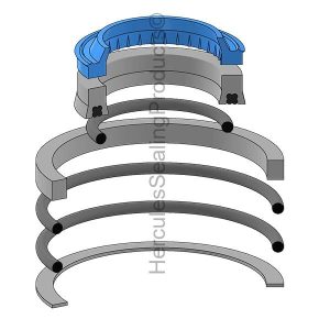 Hydraulic Seal Kit, Rod 1.750 x Bore 4.000 (RE-7040H019NPR)