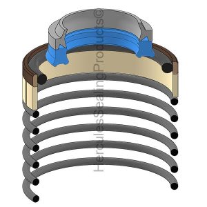 Rexroth Hydraulic Cylinder Seal Kit – 12 mm Rod × 25 mm Bore – RRTH-R961008000
