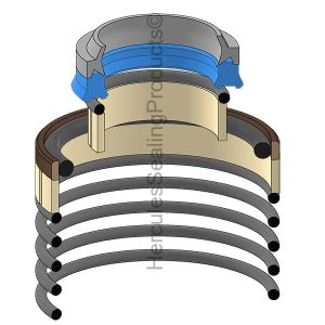 Rexroth Hydraulic Cylinder Seal Kit – 22 mm Rod × 32 mm Bore – RRTH-R961008003