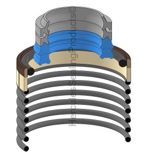 Rexroth Hydraulic Cylinder Seal Kit – 18 mm Rod × 25 mm Bore – RRTH-R961008079