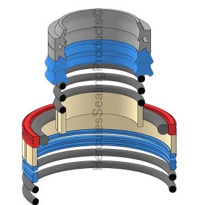 Rexroth Hydraulic Cylinder Seal Kit – 22 mm Rod × 50 mm Bore – RRTH-R961008085