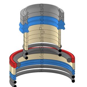 Rexroth Hydraulic Cylinder Seal Kit – 28 mm Rod × 50 mm Bore – RRTH-R961008086