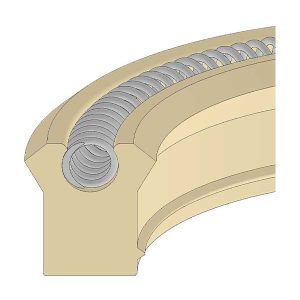 Urethane Spring Energized Hydraulic Rod U-Seal (RTUSL18-1.25-31) – ID 1.250" x OD 1.630" x Height 0.313"