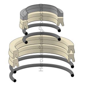 S2 Series, Hydraulic Seal Kit, Rod 1.000 x Bore 2.500 (RYL-K2K2510)