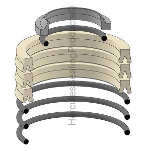 H Series, Hydraulic Seal Kit, Rod 1.750 x Bore 2.500 (RYL-KH2517)