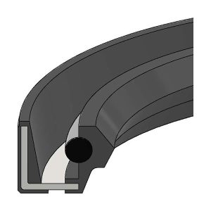 Rubber Hydraulic Oil Seal (OS-0.50X0.87X0.25SC) – ID 0.500" x OD 0.875" x Height 0.250"