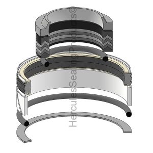 Hydraulic Seal Kit, Rod 90.000 x Bore 180.000, Models TORO 1250 (SDK-04001767)