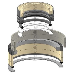 Hydraulic Seal Kit, Rod 110.000 x Bore 200.000, Models TORO 007 (SDK-04001784)