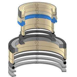 Hydraulic Seal Kit, Rod 70.000 x Bore 100.000 (SDK-29560653)