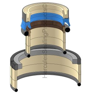 Hydraulic Seal Kit, Rod 50.000 x Bore 100.000, Models LH307 (SDK-56016050)
