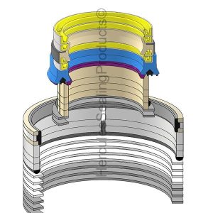Hydraulic Seal Kit, Rod 130.000 x Bore 190.000 (SENN-136660)