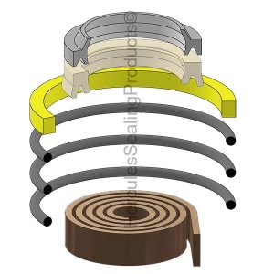 HH Series, Hydraulic Seal Kit, Rod 0.625" x Bore 1.125" (SHF-761-01-0112-0062)