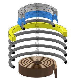 HH Series, Hydraulic Seal Kit, Rod 1.750" x Bore 2.500" (SHF-761-01-0250-0175)