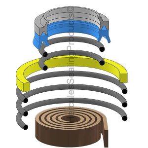 HH Series, Hydraulic Seal Kit, Rod 1.750" x Bore 3.250" (SHF-761-01-0325-0175)