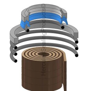 HH Series, Hydraulic Seal Kit, Rod 4.000" x Bore 7.000" (SHF-761-01-0700-0400)