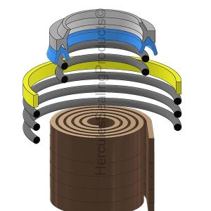 HH Series, Hydraulic Seal Kit, Rod 3.500" x Bore 8.000" (SHF-761-01-0800-0350)