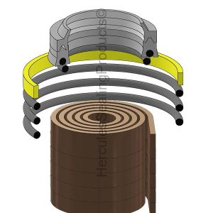 HH Series, Hydraulic Seal Kit, Rod 5.500" x Bore 8.000" (SHF-761-01-0800-0550)
