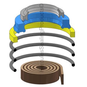 HH Series, Hydraulic Seal Kit, Rod 0.625" x Bore 1.125" (SHF-761-21-0112-0062)