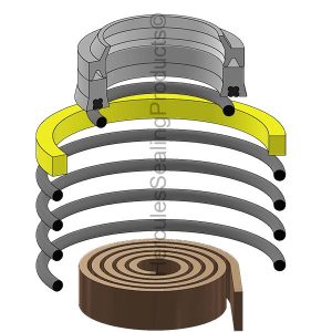 HH Series, Hydraulic Seal Kit, Rod 1.000" x Bore 2.000" (SHF-761-21-0200-0100)