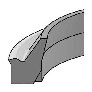 Urethane Slotted Heel Hydraulic Wiper Ring (ST-500-SH) – ID 5.000" x OD 5.750" x Height 0.375"