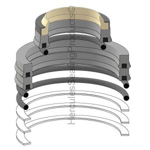 Hydraulic Seal Kit, Rod 40.000 x Bore 70.000, Models TB036 (TAK-19000-11299)