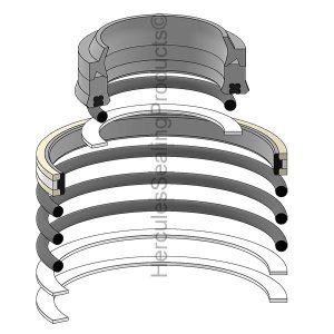 Hydraulic Seal Kit, Rod 40.000 x Bore 75.000, Models TB025 (TAK-19000-46199)