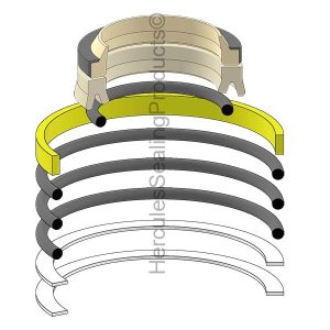 Hydraulic Seal Kit, Rod 35.000 x Bore 55.000, Models TB015 (TAK-19000-53499)