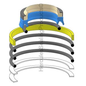 Hydraulic Seal Kit, Rod 45.000 x Bore 80.000, Models TB035 (TAK-19000-54199)