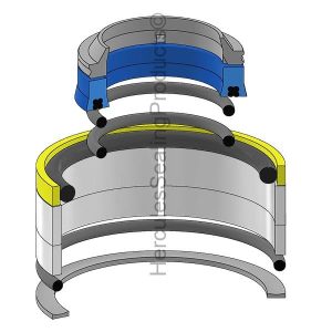 Hydraulic Seal Kit, Rod 1.750 x Bore 4.000, Models 240, 240A (TBJ-231384700)