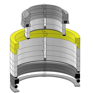 Hydraulic Seal Kit, Rod 3.000 x Bore 6.000, Models 330, 430 (TBJ-842936800)